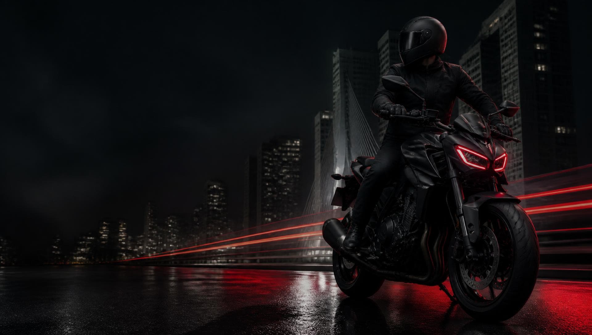 Painel RideOn com motocicleta e aplicação de rastreamento em tempo real